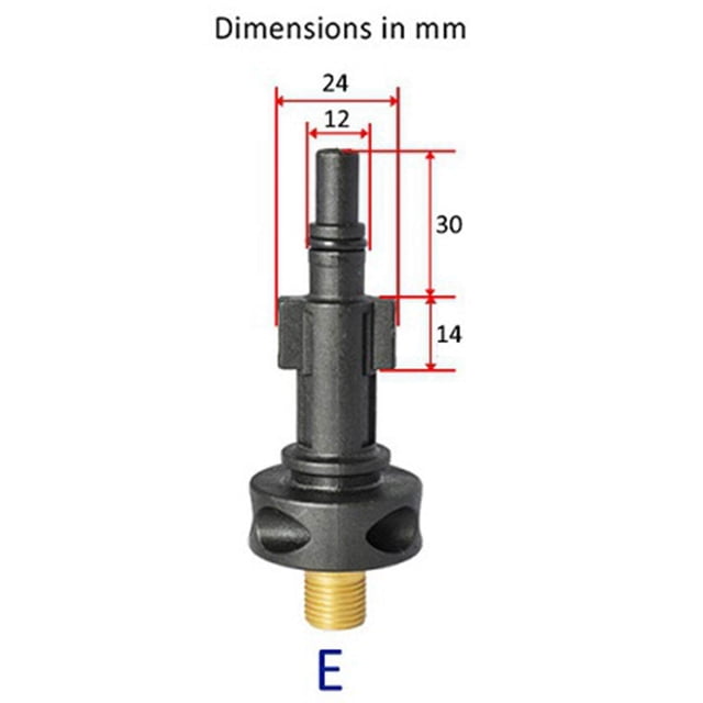 1pc Pressure Washer Adapter Foam Nozzle Adapter Quick Adapter Car Washing Accessories E