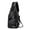 Black, variant on Meitianfacai Clearance Under 5 Storage Bag & Travel Bag Small Sling Bag Crossbody Chest Shoulder Waterproof Leather Sling Purse One Strap Travel Bag for Men Women Boys with Earphone Hole