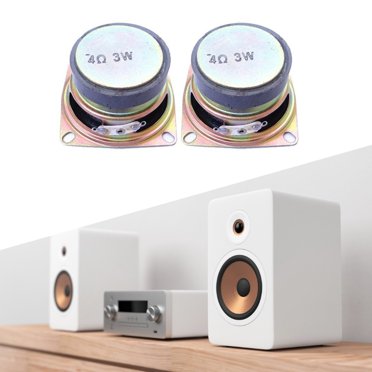 HEVIRGO Speaker Mini Stereo Metal Full Range Loudspeaker Box for Home