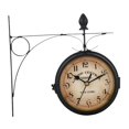 thumbnail image 3 of Wweixi Wall Clock 8.58inch Metal Round Double Sided for Kitchen Room Outdoor, 3 of 6