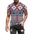 thumbnail image 2 of EGNMCR T-Shirts à Manches Courtes pour Hommes Été Décontracté Col Ras du Cou T-shirt, T-shirt d'Été Mode pour Hommes Col T-shirt Motif Impression 3D Manches Courtes,, 2 of 5