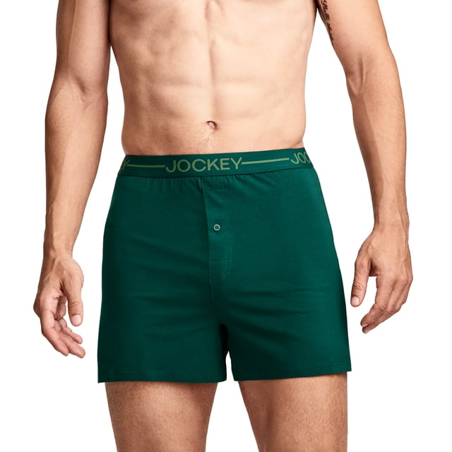 Jockey Men's Organic Cotton Stretch 4" Boxer