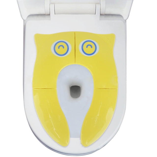XZNGL Siège d'Apprentissage de la Propreté pour Toilette, Siège de Toilette pour Tout-Petits, Siège de Toilette Portable Pliable Antidérapant avec Coussinets en Silicone, Siège de Propreté Réutilisable, Siège de Propreté pour Tout-Petit pour l'Apprentissage de la Propreté, Siège de Toilette pour Tout-Petits