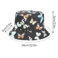 thumbnail image 2 of Birdeem Summer Sun Protection Fashion Butterfly Print Outdoor Sun-Hat Fisherman Bucket Hat Cap, 2 of 9