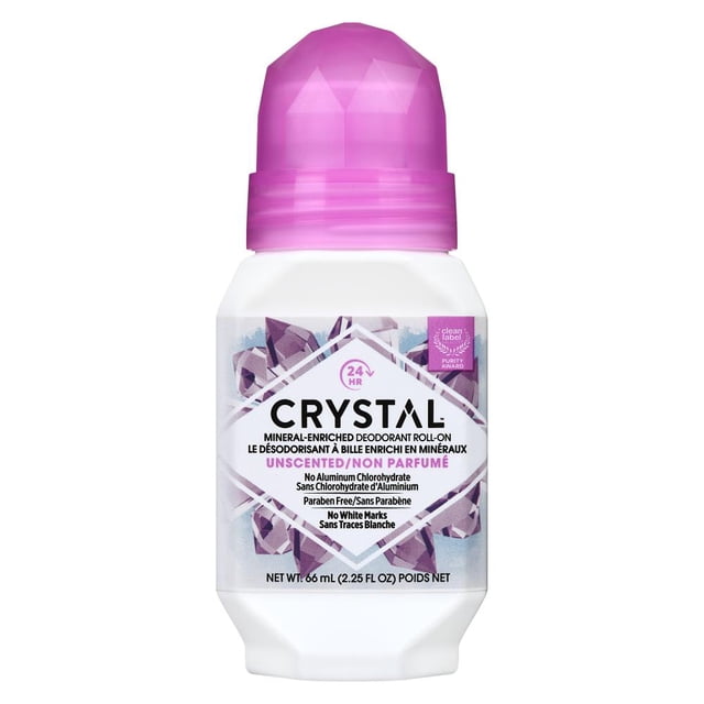 Crystal® Body Deodorant All Natural Roll-on | Fragrance and Paraben Free| Vegan and Cruelty Free