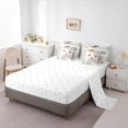 thumbnail image 3 of YST Abstract Red Sun King Comforter Set, 7-Piece, Geometric Lines, Modern, Aesthetic, Vintage, Minimalist, Grey, Circle, Bedding Set, King, 3 of 4