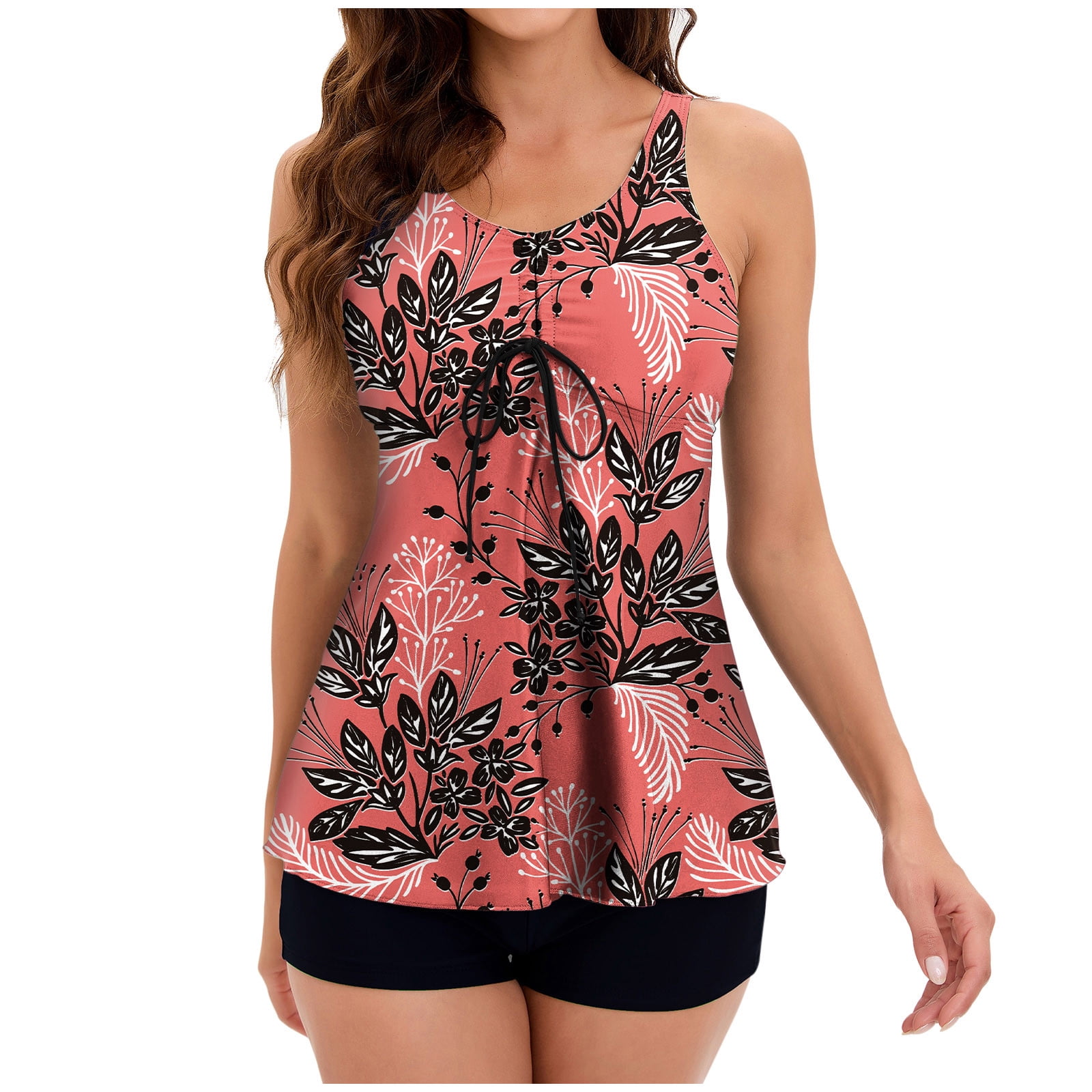 Maillots de Bain Deux Pièces pour Femmes, Contrôle du Ventre, Tankini, Tenue de Plage, Robe de Bain