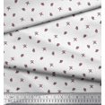 thumbnail image 2 of Soimoi Tissu Crêpe polyester Floral, Os Croisés & Tissu de Couture Imprimé Skull Yard 42 Pouces de Large, 2 of 3