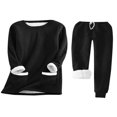thumbnail image 1 of Ladies‘ Cozy Tracksuit Set with Fleece Lined Sweatshirt and Stretchy Sweatpants, 1 of 9