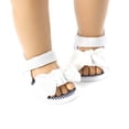thumbnail image 3 of Toddlers Little Girls Summer Open Toe Non-Slip Soft Sole Flat Princess Sandals with Bowknot, 3 of 4