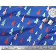 thumbnail image 3 of Soimoi Blue Heavy Canvas Fabric Christmas Tree Print Fabric by Yard 58 Inch Wide, 3 of 3