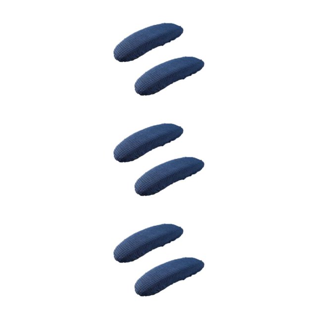 Baohd Housses d'Accoudoirs de Chaise de Bureau Douces et Confortables, Anti-Poussière, Large Application, Polyester Résistant à l'Usure, Bleu Foncé, 3 Pcs