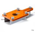 thumbnail image 1 of Wood Router Slotting Locator Tool Aluminum Alloy Base Plate for Edge Trimmer Chamfering Grooving Curve Cutting Woodworking 65mm Diameter 0-5cm Thickness(With stopper), 1 of 10