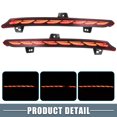thumbnail image 4 of Unique Bargains 1 Pair Rear Bumper Reflector Fog Brake Tail Light Flowing Turn Signal Light Red Yellow for Honda Accord, 4 of 7