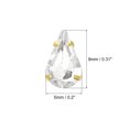 thumbnail image 2 of Unique Bargains 20Pack Teardrop Sew on Rhinestone - 8x5mm Glass Teardrop Crystal Rhinestones in Gold Prong Setting (White), 2 of 7
