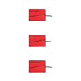 thumbnail image 3 of relayinert Convenient Tool Roll Up Pouch For Heavy Duty Wrench Storage Portable Durable red25  pack 3Set, 3 of 6