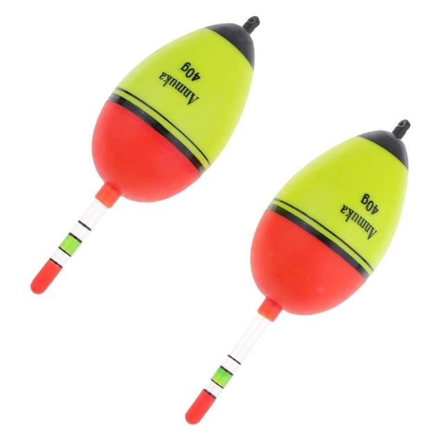 2pcs Bright Color Luminous Fishing Float Rock Fishing Buoy Float 40g