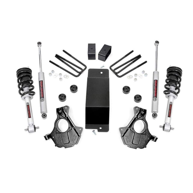 Rough Country 3.5"" Lift Kit w/N3 Struts & Shocks for 14-18 Chevy/GMC 1500-12132