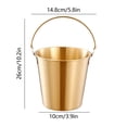 thumbnail image 3 of Stainless Steel Ice Bucket, Creative Champagne Beer Bucket, Restaurant Food Container, Portable Design, Cold Keeping Effect, Easy to Clean, for Picnic Gathering, 3 of 6