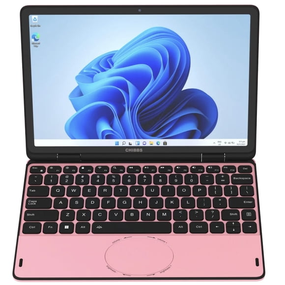 T&C 11" Inch Touch Screen windows 11 Laptop Computer with Facial Recognition & Backlit keyboard powered by INTEL N100 quad core, 8gb ram + 128gb rom, HDMI, Camera, Bluetooth, USB, Wi-Fi.