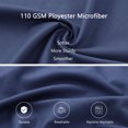 thumbnail image 4 of REGALWOVEN Brushed Microfiber Pillowcase Body Pillow Pillowcase, Queen Navy Blue, 4 of 8