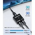 thumbnail image 5 of Kinivo Interrupteur HDMI 8K (8K 60Hz 2 en 1 Ultra HD 48Gbps HDMI 2.1 Hub HDR10+ Dolby Atmos) - Compatible avec HDTV PS5 Xbox Apple TV, 5 of 5