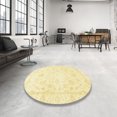 thumbnail image 3 of Ahgly Company Indoor Rectangle Abstract Mustard Yellow Oriental Area Rugs, 2' x 3', 3 of 6