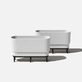 thumbnail image 1 of Veradek Demi Series Raised 30" Long Plastic-Stone Planter, 1 of 8