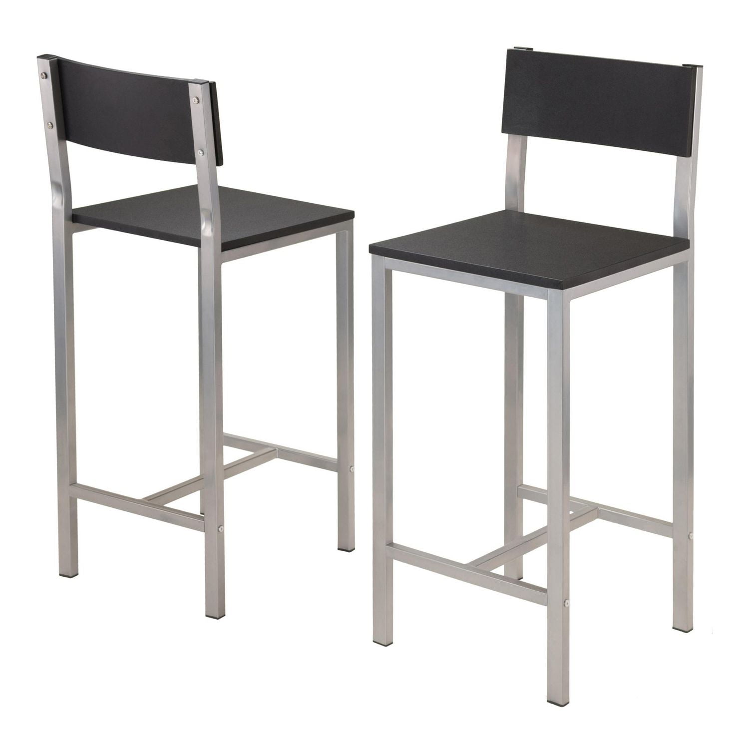 Table haute Hanley 3 pièces avec 2 tabourets à dossier haut de Winsome - 93336
