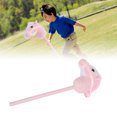 thumbnail image 1 of Plush Stick Horse, 27.56inch Stick Horse Plush Handcrafted Hobby Horse on A Stick, 2 Sound Effect Plush Horse Stick Toy with  Neighing Sounds, Stick Hobby Horse Riding Toy, 1 of 7