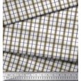 thumbnail image 3 of Soimoi Purple Silk Fabric Window Pane Check Print Fabric by Yard 42 Inch Wide, 3 of 3