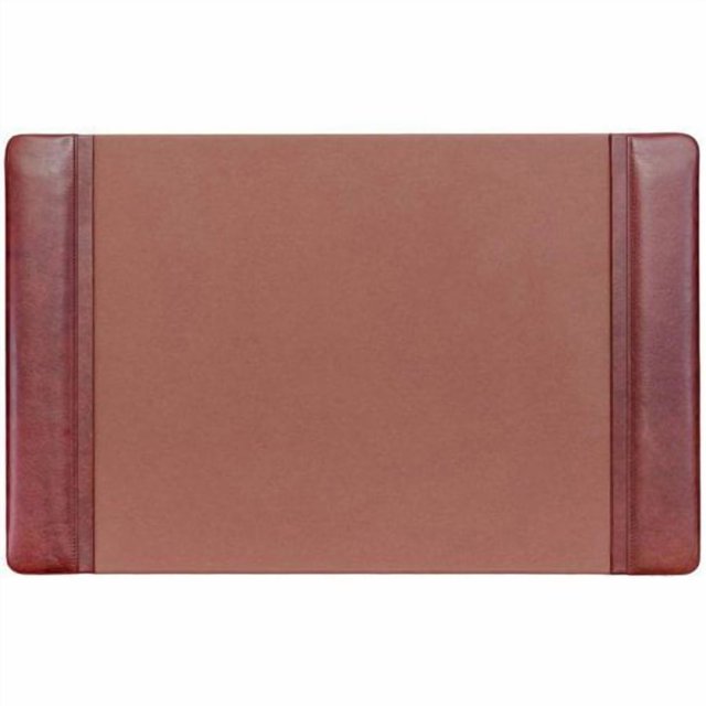 Dacasso Coussin de Bureau en Cuir - Rectangle - Largeur 22 Pouces" X Profondeur 14 Pouces" - Dos en Feutre Moka - Cuir Grain Supérieur - Moka