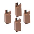 thumbnail image 3 of 4 Pieces Leg Risers Bed Riser Diameter 1-4cm Desk Leg Riser Chair Risers Support H 10cm Brown 22-42mm, 3 of 7