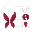 thumbnail image 4 of INSPIRE CHIC Robe de Marin pour Femme Pré-Nouée avec Nœud Papillon Nœud Papillon Déco Bordeaux Taille Unique, 4 of 5