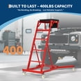 thumbnail image 4 of EDTara Over-Engine Mechanic Creeper, Professional Adjustable Height (49.2" To 68.9"), 400 Lbs Load, With Tool Storage and Locking Casters, 4 of 8