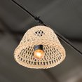 thumbnail image 4 of Miangastore Petit Abat-Jour Tissage en Bambou Style Rétro Abat-Jour Tonneau, 4 of 8