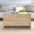 thumbnail image 5 of vidaXL Coffee Table Sonoma Oak 80x55.5x41.5 cm Engineered Wood, 5 of 5