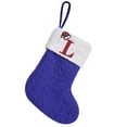 thumbnail image 2 of Knitted Hosiery Wool Hosiery Embroidered Letter Children's Candy Gift Bag Stocking Gift Bag, 2 of 3