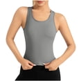 thumbnail image 1 of Plebaso Womens Short Sleeve Workout Yoga Tank Tops Racerback Sleeveless Stretch Shirts Activewear for Women, 1 of 6
