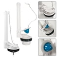 thumbnail image 3 of Toilet Tank Chain Drainage Flush Valves Seal Water Stop Valve Flap Cover, 3 of 4