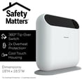 thumbnail image 2 of Honeywell HCE870WC ThermaWaveᵀᴹ 6 Ceramic Technology Heater, 2 of 8