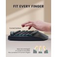 thumbnail image 4 of Perixx PERIBOARD-512B Wired Ergonomic Keyboard - Split Keyboard, Wrist Rest, Natural Typing - Wired USB Connectivity - US English - Black, 4 of 7