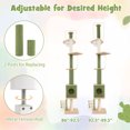 thumbnail image 4 of Gymax Floor to Ceiling Cat Tree w/ 86''-99.5'' Adjustable Height Space Capsule Condo, 4 of 10