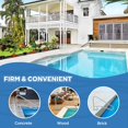 thumbnail image 4 of Safety Stair Rail for Inground Pools, 304 Stainless Steel Pool Handrail with Blue Non-Slip Grip, Rustproof, Easy Disassemble & Assemble, 54"x36", 4 of 5