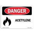 thumbnail image 1 of SignMission OS-DS-P-710-L-1988 Panneau de Danger OSHA - Acétylène, 1 of 1
