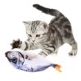 thumbnail image 3 of 2 Pcs Jouet Poisson Chat Créatif Réaliste Peluche Herbe à Chat Jouet à Mâcher Chat Teaser, 3 of 10
