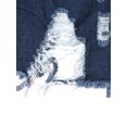 thumbnail image 4 of Women Jean Jacket Long Sleeve Classic Distressed Butterfly Denim Overized Shirt Outwear, 4 of 9