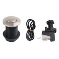 thumbnail image 4 of pitrice Air Switch Kits Portable Cordless on Off Push Button Switch Pneumatic Switch 32mm argent brushed Silver 32mm, 4 of 5