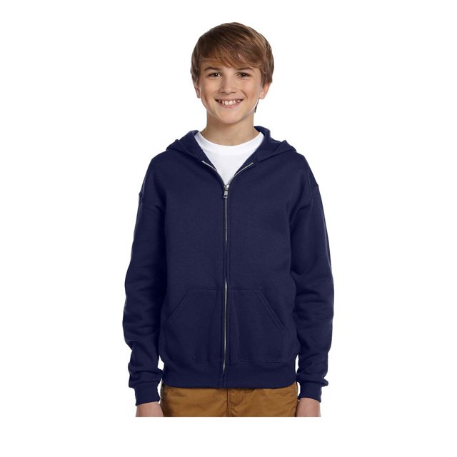 Jerzees Sweat à Capuche Zippé en Polaire pour Grand Garçon, Style 993B