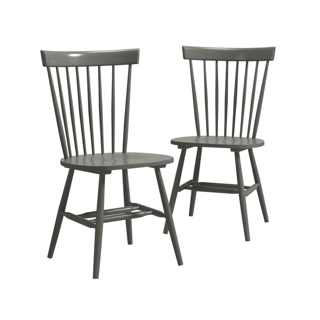 Sauder New Grange Spindle Back Chairs (2 pk), Pewter Green, 427843